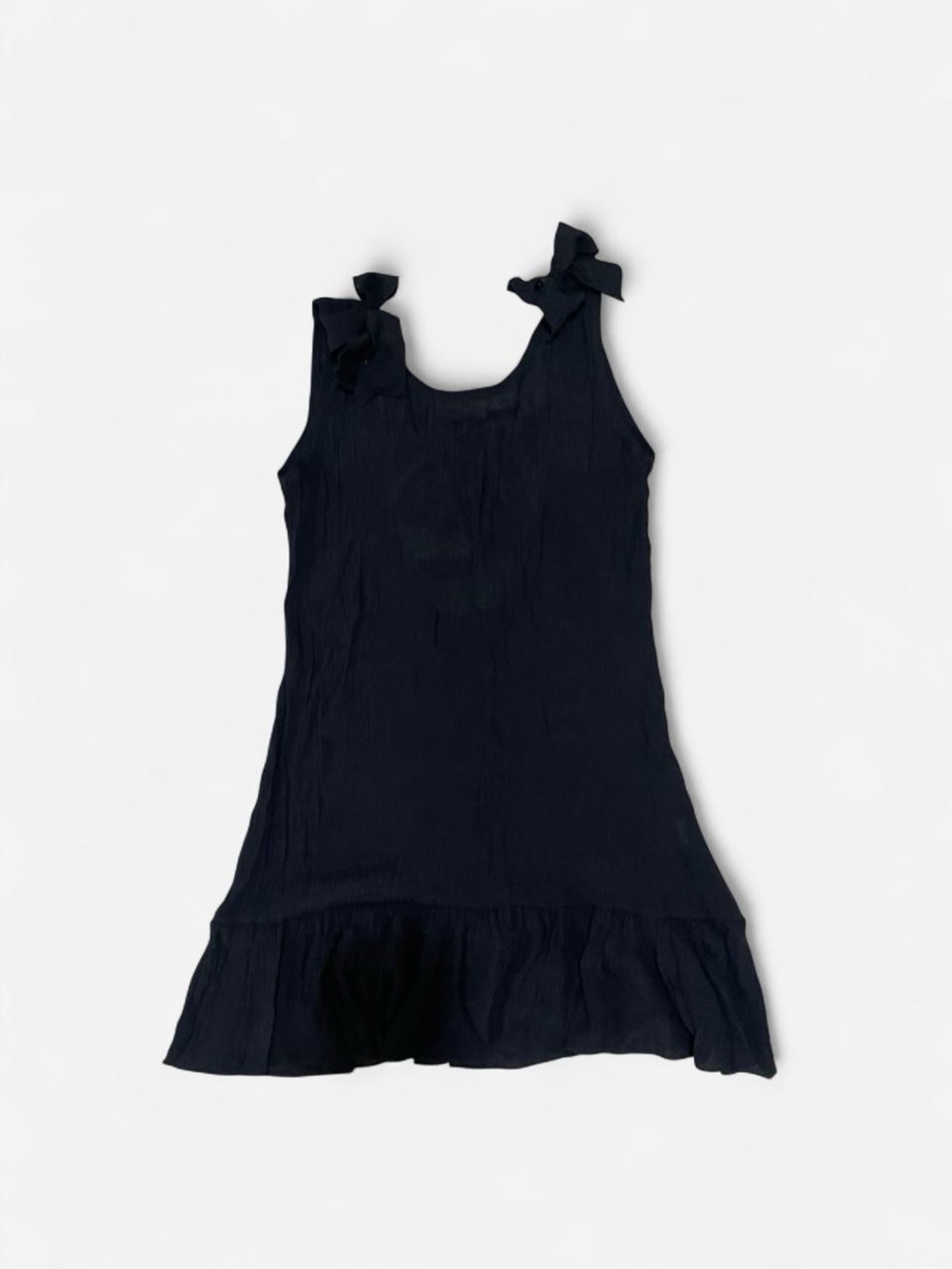 Black swimsuit cover with bow detail size S